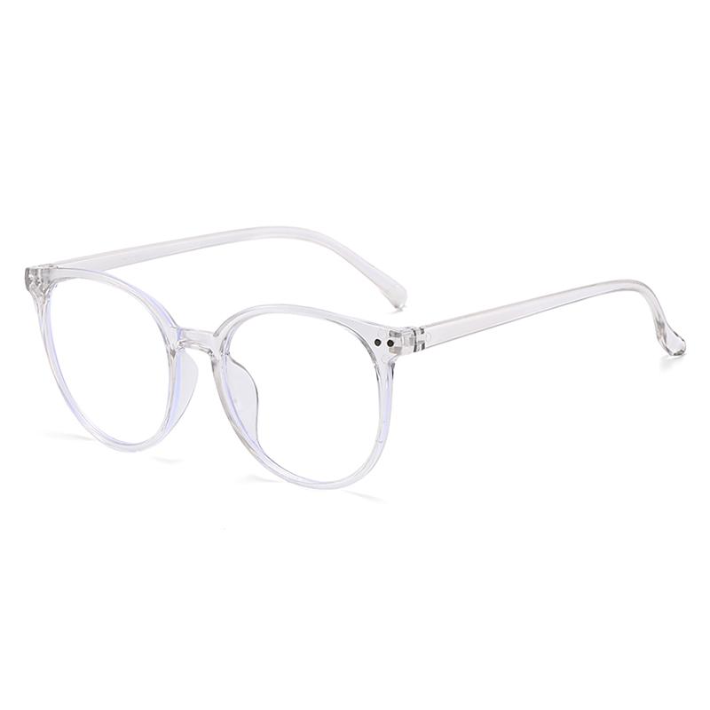 

Fashion Femle Simple Round Glasses Frames Black Anti Blue Light Eyeglasses Optical Lenses Female Luxury Brand Rivet Eyewear