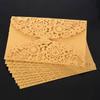 50pcs Flower 3D Invitation Card Hollow Out Butterfly Greeting Card  Festival Celebration