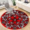 1 Stück Stuhlteppich mit floralem Mandala-Design für das Büro, weiche Flanell-Decke, perfekt für das Büro, Auswahl für die Feiertagsparty-Dekoration yy260209096