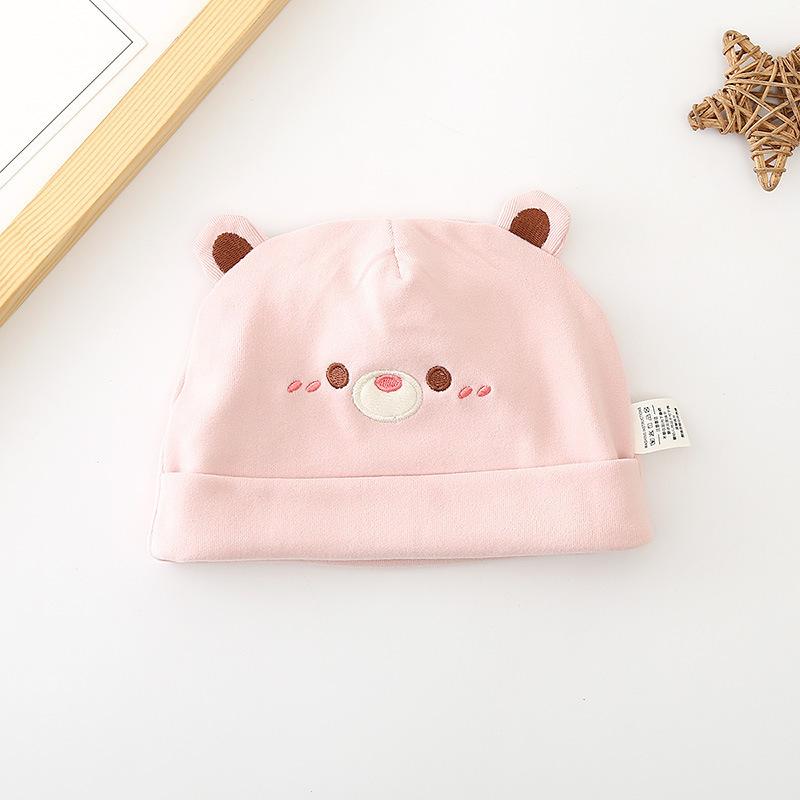 Spring Summer Cotton Double Layer Embroidered Postpartum Hat Warm Slouchy Beanie For Pregnant Women New Mom Care Headwear