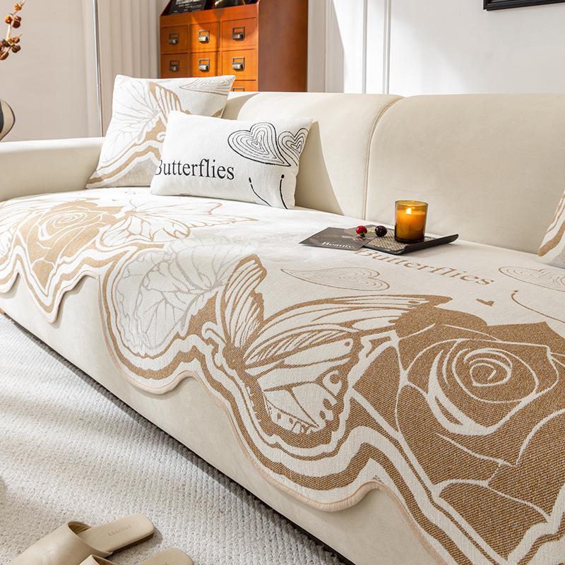 1pc Anti-Slip & Cat Scratch Resistant Irregular Shaped Sofa Cushion Sofa Seat Cushion, Suitable for All Seasons, Does Not Include Backrest, Armrests