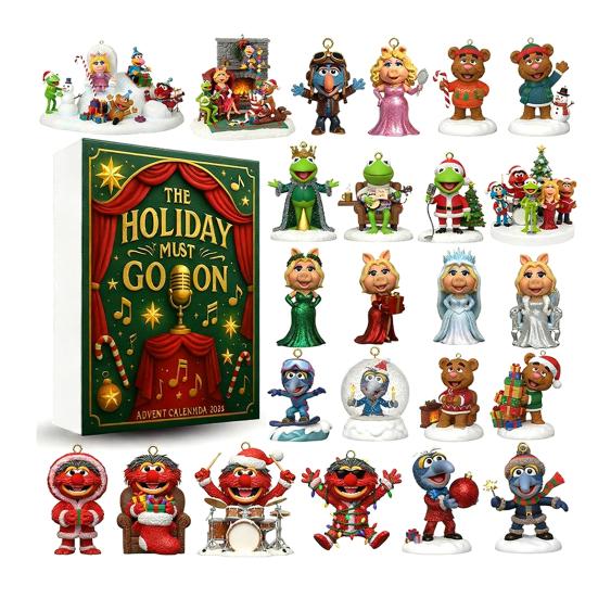 

Advent Calendar Clown 24-Day Countdown Themed Frog Shape Seasonal Advent Calendar Festive Car