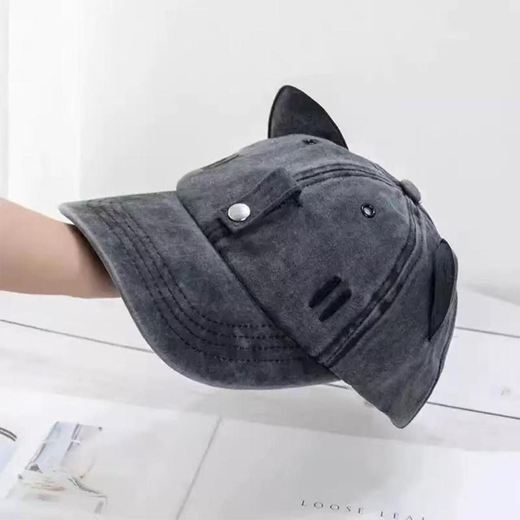 Personalized Fashion Baseball Cap with Cute Cat Ears - Versatile Summer Sun Hat