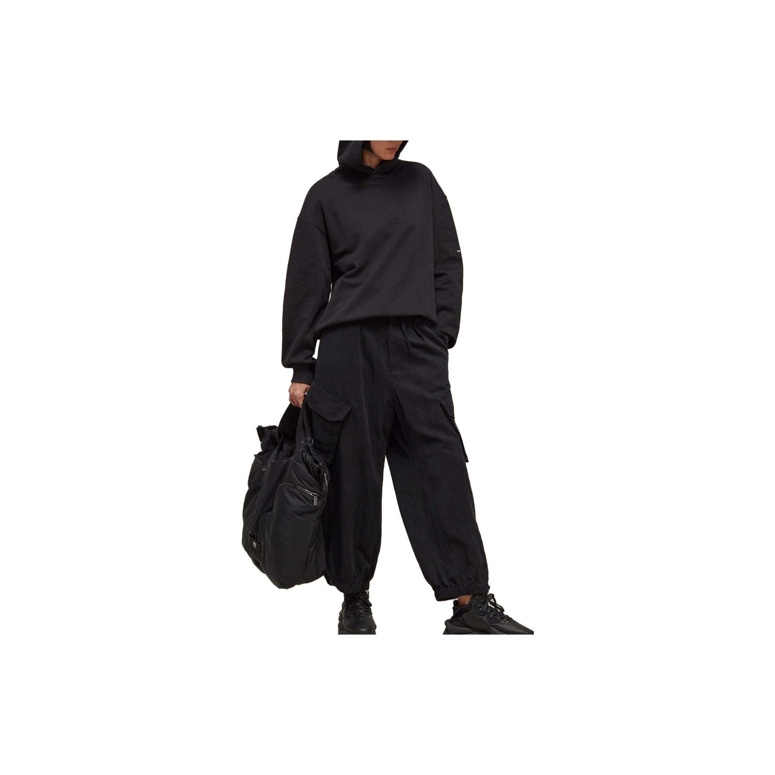 adidas Y-3 Crinkle Twill Cargo Pants Black Men s H63086 M