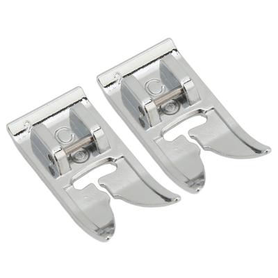 2 stk C Trykkfot Enkel Bruk Rustfritt Stål Materiale Universelle Syverktøy for Singer for Viking