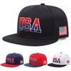 Fashion  New Flat Brimmed Hat Usa Embroidered Street Dance Hip Hop Hat Daily Sunshade Hat Baseball Hat Unisex