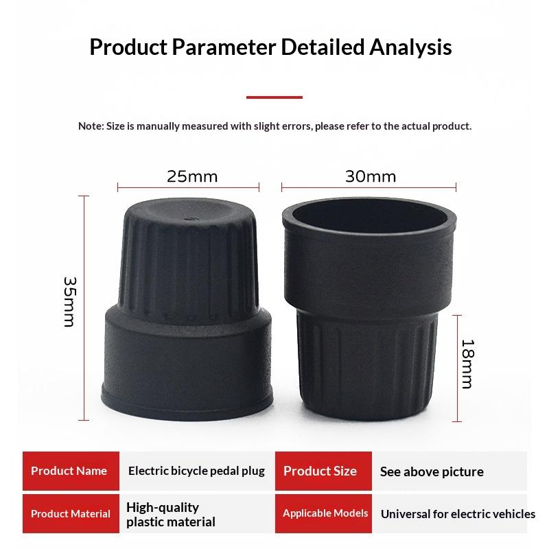 2/10Pcs Black Scooter Protective Plug Accessories Scooter Foot Krutch Center Axis Screw Electric Bike Parts
