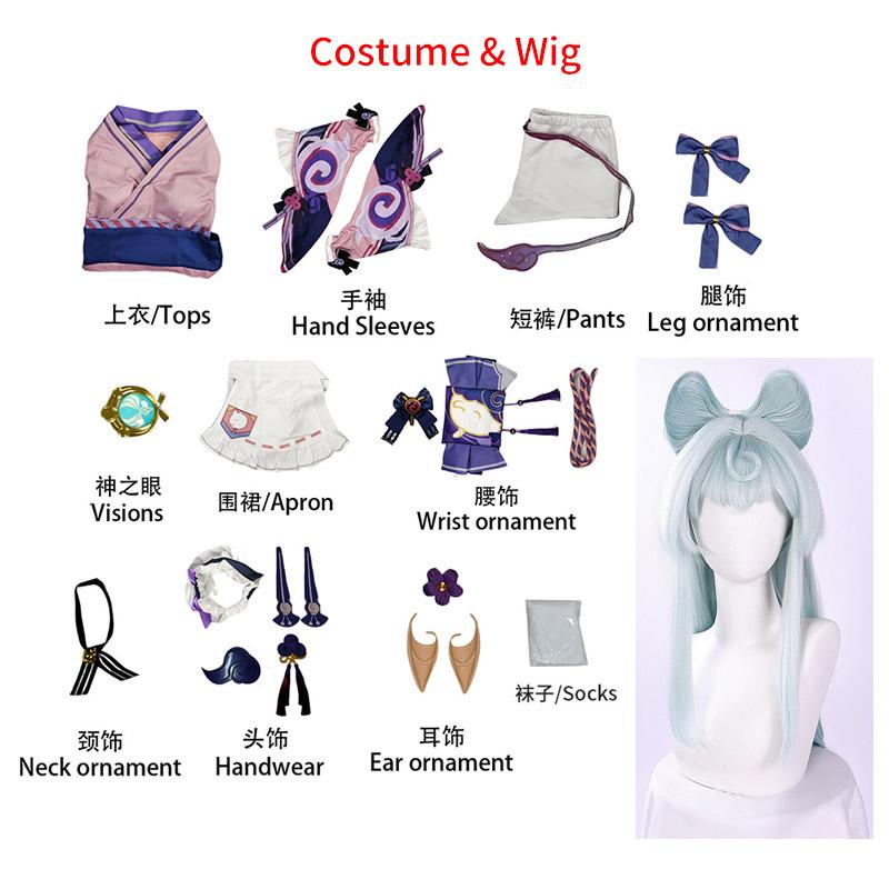 Arrival Yumemizuki Mizuki Cosplay Costume Wig For Game Impact Women Kimono Dress Women Role Play Outfits