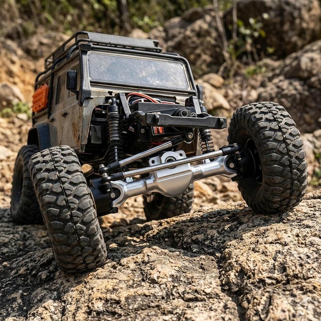 Aluminum Alloy Front And Rear Axle Set, Easy to Install Replacement with Ball Joint for 1/30 SCX30