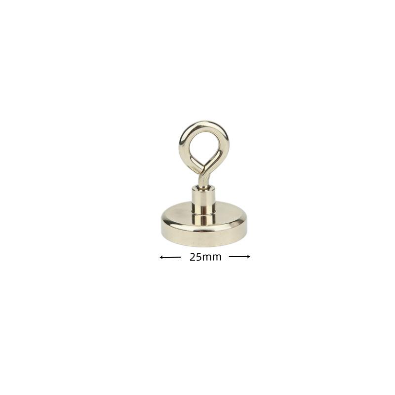 Neodymium Iron Boron Strong Magnetic Hook with No-Drill Stainless Steel Eye