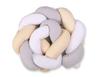 Braided Crib Bumper - White-Gray-Beige