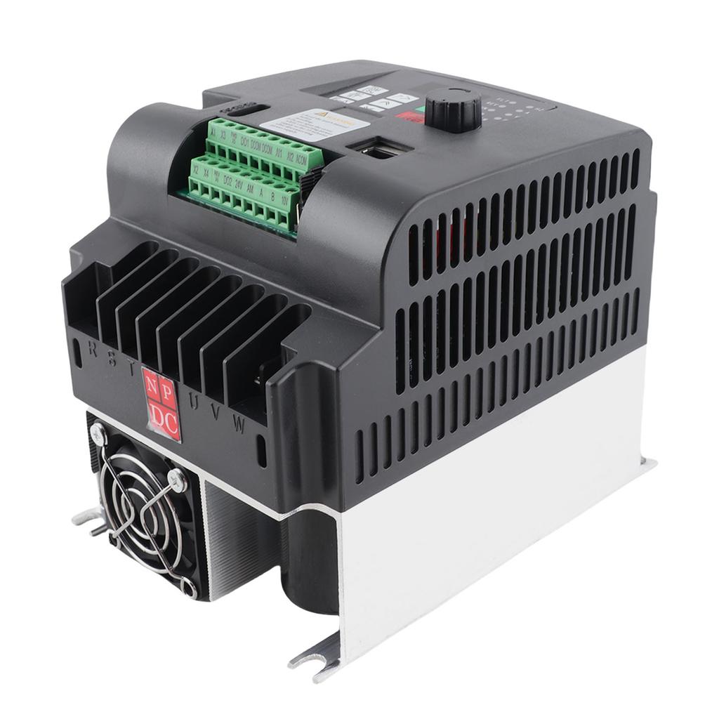 Solar Inverter 4KW Variable Frequency Drive Photovoltaic Pump Speed Controller Input DC200‑400V Output 1PH 0‑220VAC