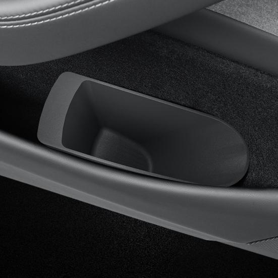 2 Stück Aufbewahrungsbehälter (2023–2025) für Tesla Model 3/Y Tür TPE Auto Mülleimer mit rutschfester Basis Automobil Zubehör Organizer