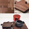 1PC Insulated wooden cup holder/tea mat. Vintage wooden puzzle coaster, suitable for office desks, bars, and home décor.