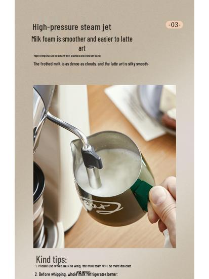 Little Bear Semi-Automatic Espresso & Coffee Maker for Home and Office