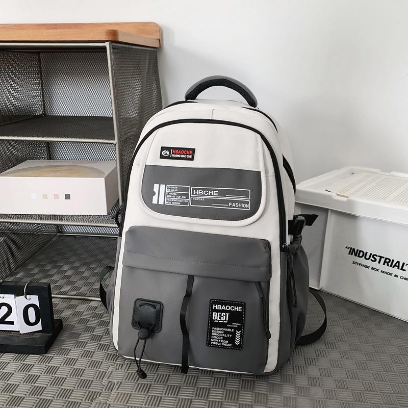 High-quality Backpack Male High School Student Flow Backpack New Sports Style Junior High School Student College Student Schoolbag Female