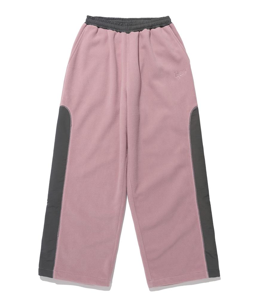 PHYSICAL DEPARTMENT Color Block Fleece Pants Pink