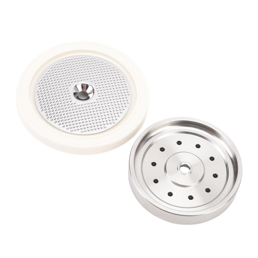 Improved Coffee Machine Shower Screen and Holder Gasket Kit with Stainless Steel Holder, Upgrading Water and Preventing Leakage, Replacement for 9