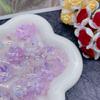 New Design Colorful Electroplated 20mm Acrylic Flower Beads DIY Hair Accessories Bracelets Phone Case Decorations