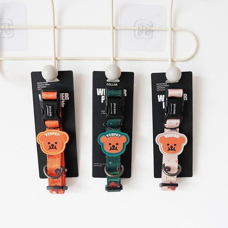 Adjustable Dog Collar Leash Set Small Medium Dogs Corgi French Bulldog Teddy