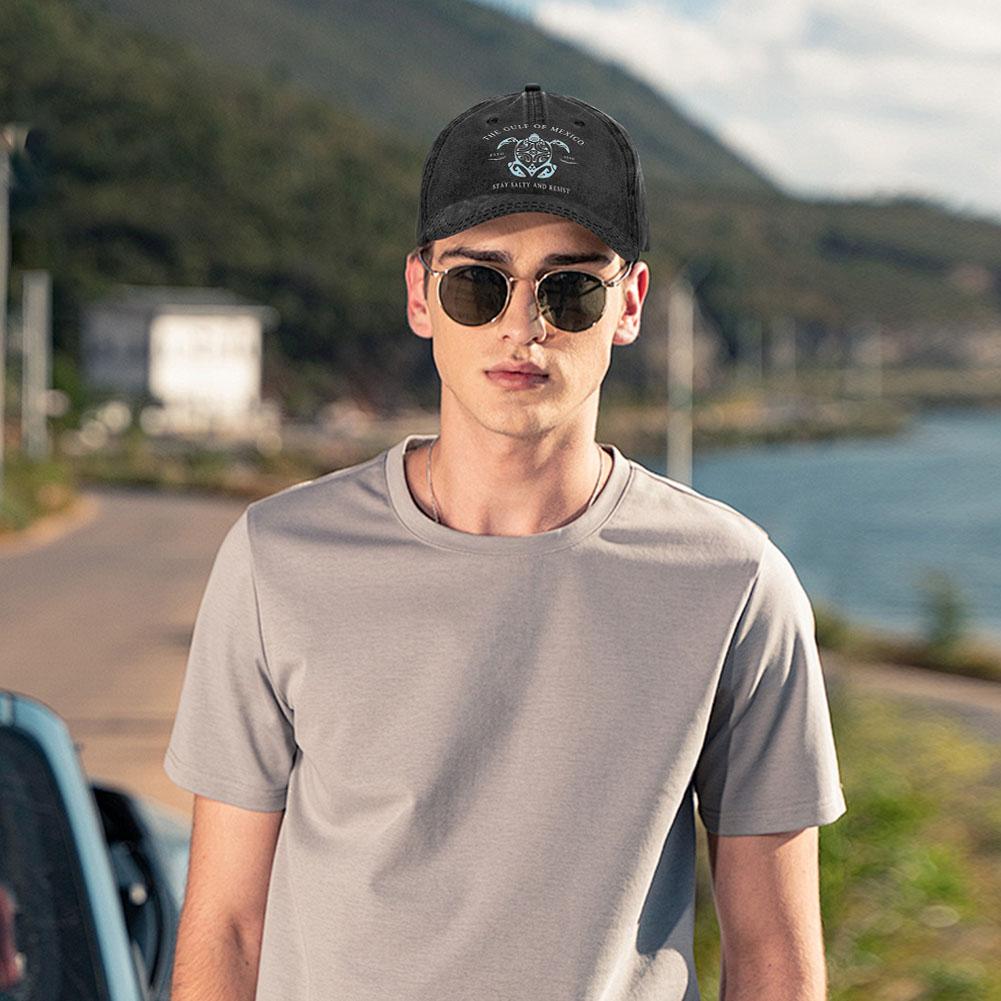 2PCS Washed Cotton Baseball Cap Retro Cotton Hat Adjustable Trucker Hat Plain Cap Outdoor Sports Sun Hat for Men Women Unisex