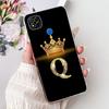 Clear Casing For Redmi 9C NFC Cover Redmi 9C Case Transparent Fashion Luxury A-Z Letters Crown Soft TPU Phone Case