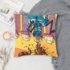R-regular Cartoon Show Pillow Case Fashion Square Pillowcase Bedroom Sofa Room Ins Decoration Leisure