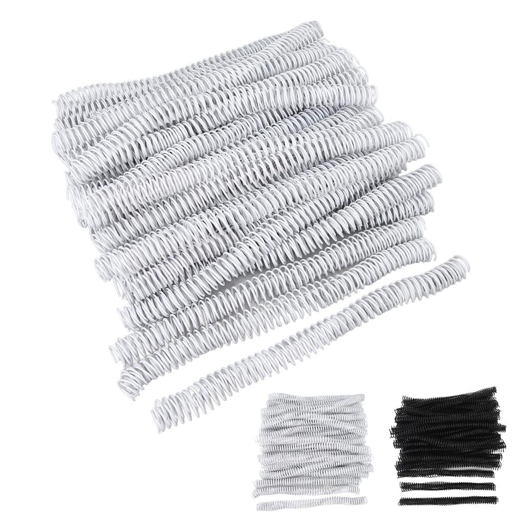 100PCS Spiral Binding Coils 16mm Diameter 48 Teeth 4:1 Binder Combs Spines for Paper