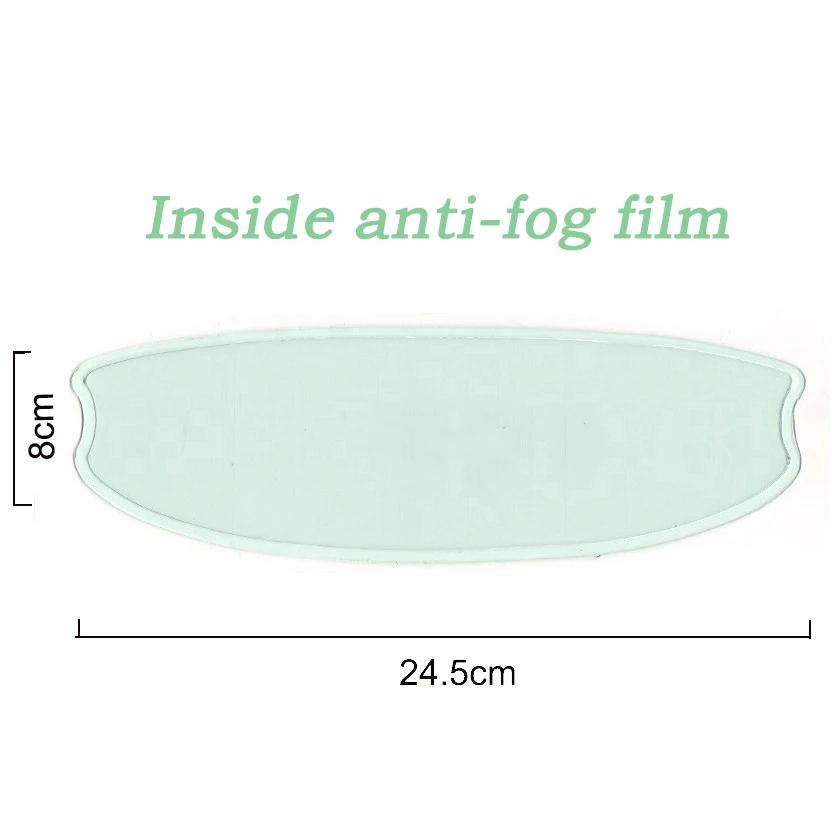 Antibeschlag- und regenfeste Folie für Helme, beschlagfreie Nanobeschichtung, transparenter Aufkleber, wasserdichte Folien, Helmzubehör