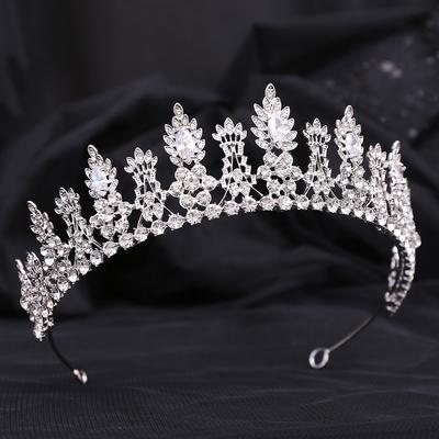 Simple Fairy Princess Shape Zircon Crown Bride Wedding Wedding Dress Dinner Travel Photography Crown Tiara for Women