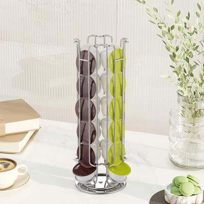 Coffee Capsule Holder Stand Rack for Nespresso Vertuoline 360 Degrees Rotatable
