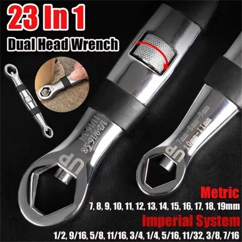7-19mm Adjustable Spanner CR-V Key Flexible Hand Tool Rust-proof Universal Wrench  Multitools