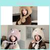 Winter Plush Cartoon Sheep Beanie Hat With Ear Protection For Girls And Kids