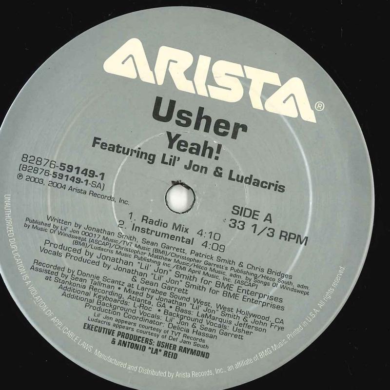 

12inch Record USHER - Yeah! 82876591491 ARISTA 2004 US Rap & Hip-Hop/R&B Used