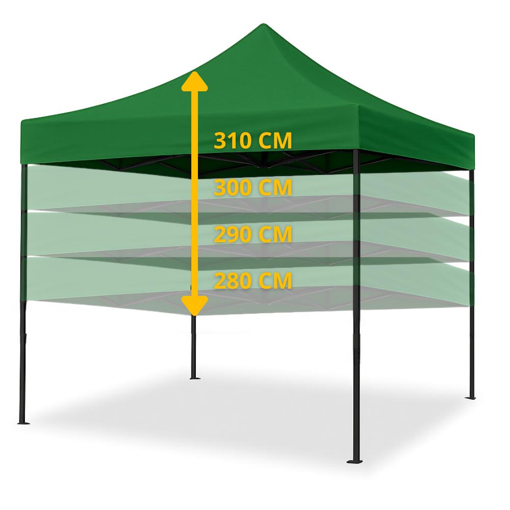 Zahradní stan, samorozkládací altán, komerční altán, střecha 3x3m
