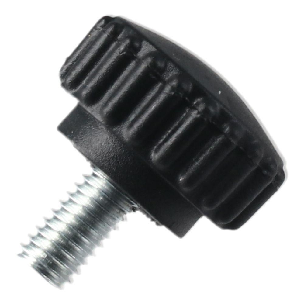 8pcs Durable Male Knurled Thumb Screws Black Plastic Clamping Knobs M6 X 10mm Thread Length Screw Furniture
