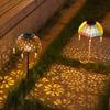Solar Light Creative Realistic Looking Shape High Waterproof Brightness Easy Installation Decorative Iron Umbrella Style