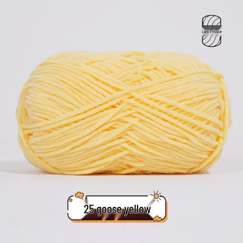 Meng Xiao Ya Matte Chenille Golden Velvet DIY Crochet Doll Bag Kit