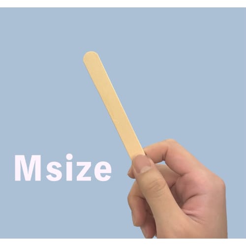 Sunnap Disposable Wooden Spatulas, Medium Size, Pack of 100, for Applying Gel, Cream, and Hair Removal Wax, SLW100M