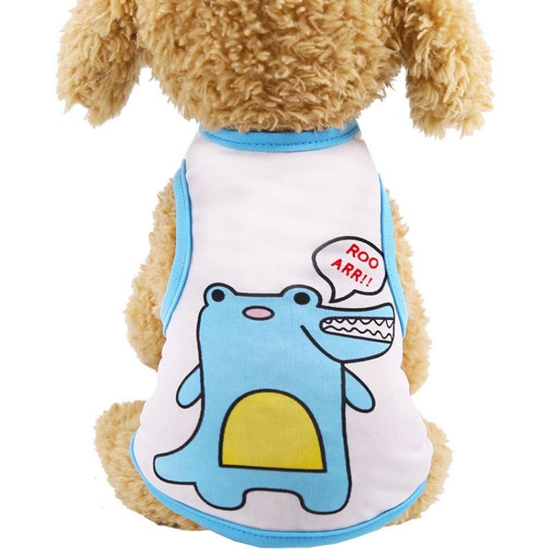 Cool Summer Thin Cool Dog Outdoor Sunscreen Vest Clothing Cat Pet Supplies Pig Dinosaur Teddy Dou