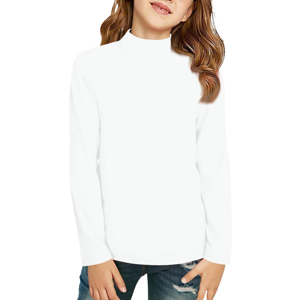 Boy And Girls Color Long Sleeved T-shirt Round Neck Color T-shirt