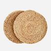 Japanese Woven Bamboo Coaster Set With Insulation For Home Use