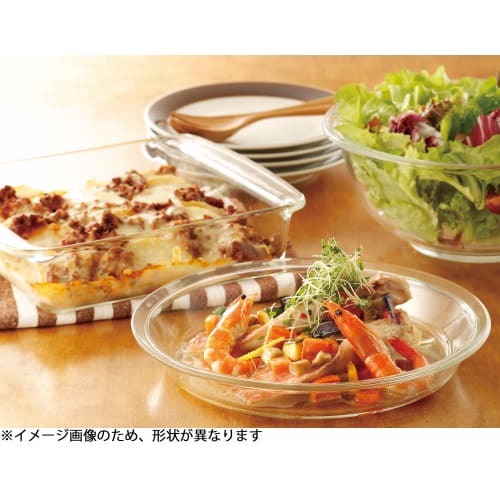 Iwaki Heat-Resistant Glass Toaster Oven Plate, Basic Series, 240 x 145 x 35mm, 700ml, KBC3850 BC3850