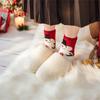 Festival Thickened Coral Velvets Floor Socks for Home Comfort Indoor Fuzzy Slipper Socks with Cartoon Christmas Pattern