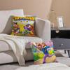 Kwaii Game Anime T-Township Cushion Cover Pillowcase Short Plush Invisible Zipper Room Sofa Cushion Cover