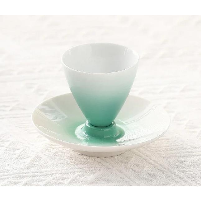 Japanese Style Ceramic Tea Cup Rotating Luxury Handheld Cup Single Serve Coffee Mug Gift Idea 50ml