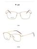 Autumn 8501 Pure Titanium Unisex Retro Square Anti-Blue Light Glasses with Myopia/Plano Lenses.