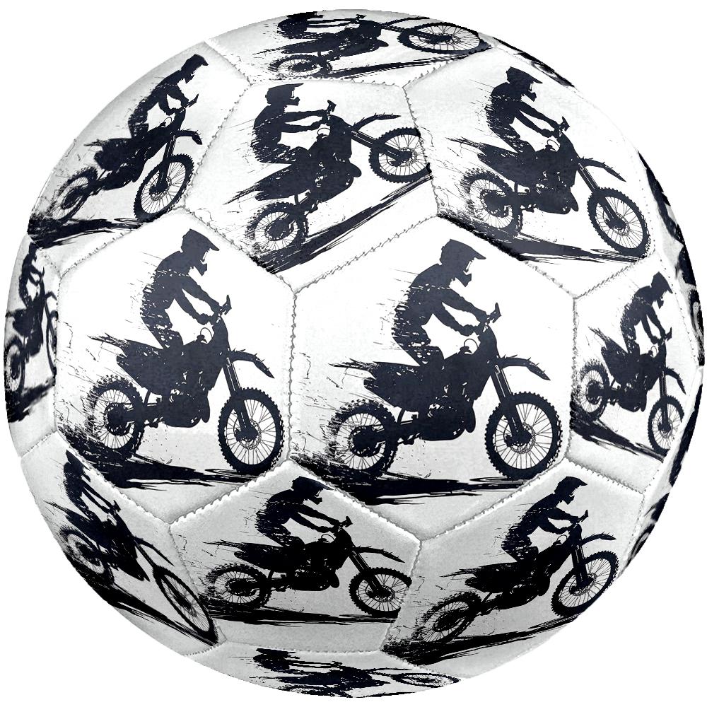 Off Road Motorcycles Theme Size 5 Soccer Ball, Suitable for Both Indoor and Outdoor Matches, a Gift Suitable for Everyone.