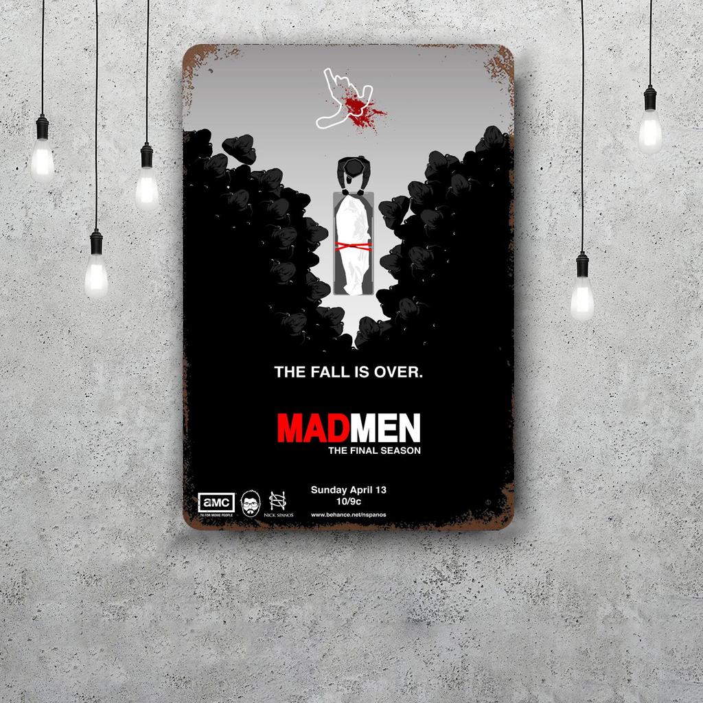 mad men TV show Metal Signs wall decor Vintage Tin Signs Captain Metal Poster Decor for Bar Pub Club Wall Decoration