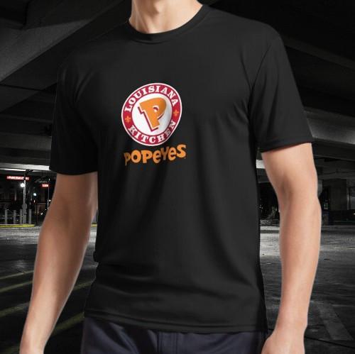 Popeyes Logo Active T-Shirt Funny Size Mode American T-shirt S разноцветный